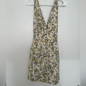 Lovers + Friends cocktail dress. Floral v neck.